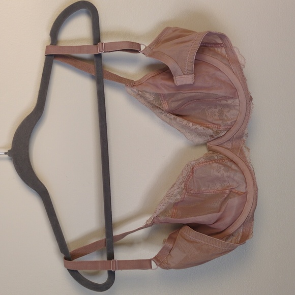 Panache Ana Lace Side Support Plunge Underwire Bra - Pink/Tan - Picture 4 of 4